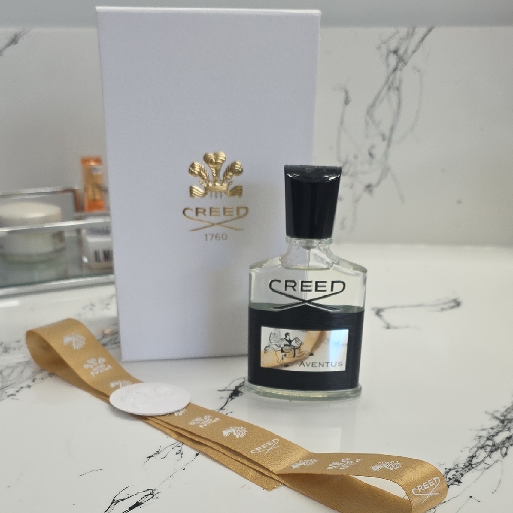 Creed Aventus Fragrance with Gold and Black Accents 50ml